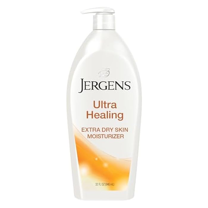 Jergens Ultra Healing Dry Skin Lotion, Hand and Body Moisturizer for Quick Absorption into Extra Dry Skin with Hydralucence Blend, Vitamins C, E and B5, White, 32oz - Image 1